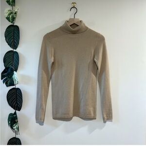 Hillard & Hanson Taupe Turtleneck Sweater